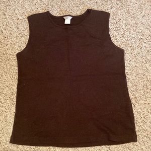 Brown size large Christopher Banks sleeveless top